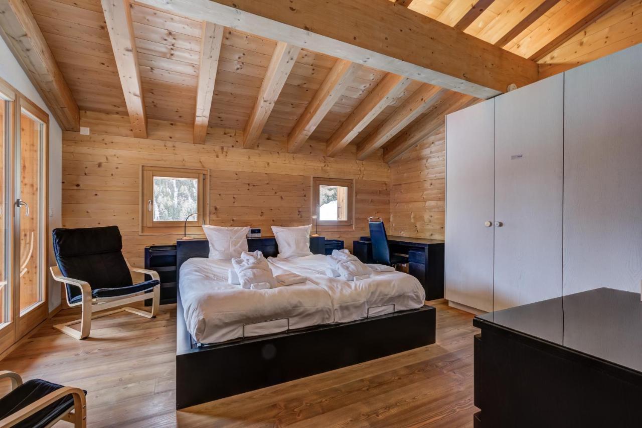 Chalet Flocon De Neige - Jacuzzi - Sauna La Tzoumaz Eksteriør bilde