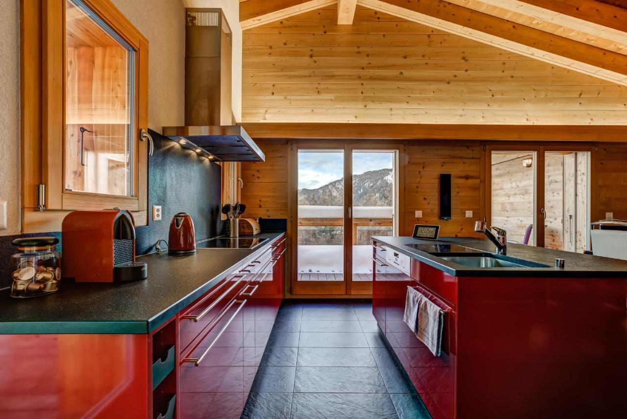Chalet Flocon De Neige - Jacuzzi - Sauna La Tzoumaz Eksteriør bilde