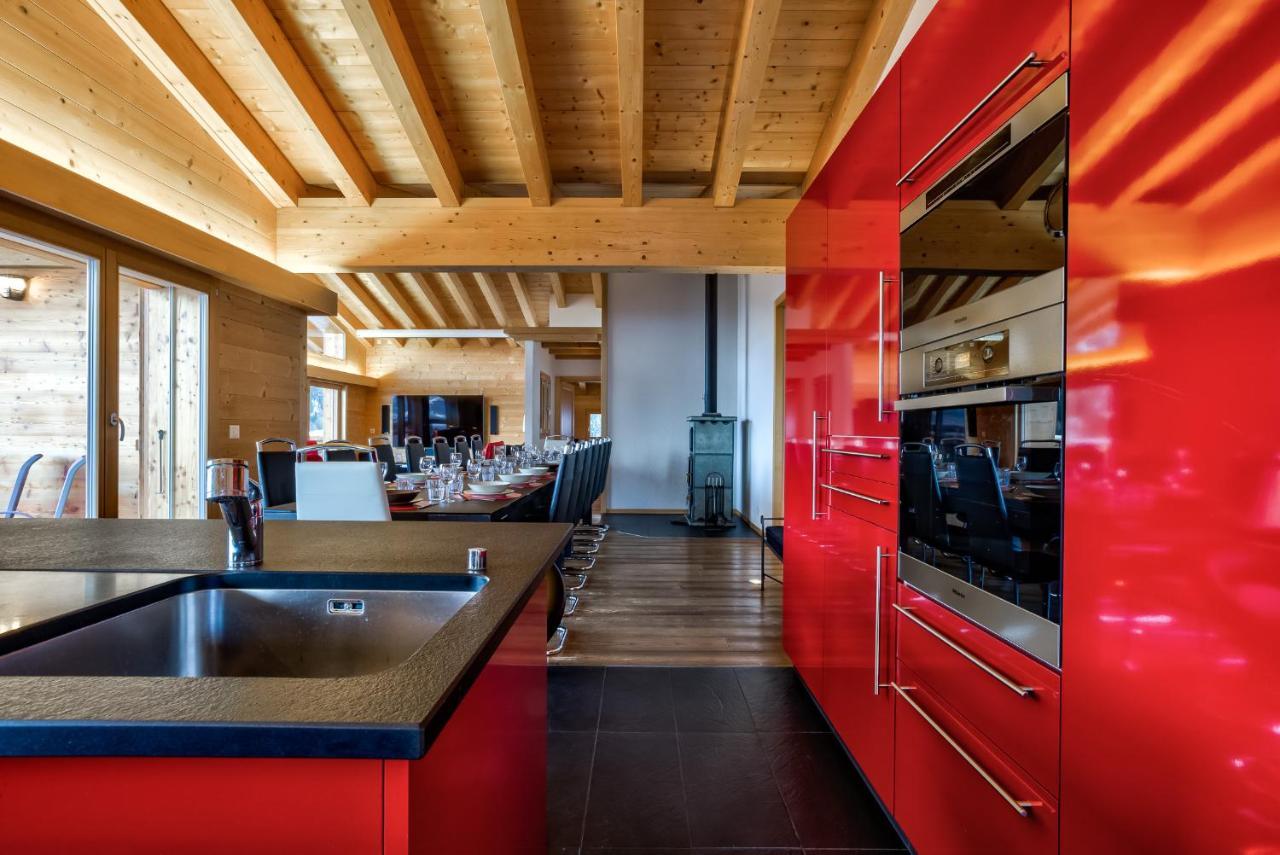 Chalet Flocon De Neige - Jacuzzi - Sauna La Tzoumaz Eksteriør bilde