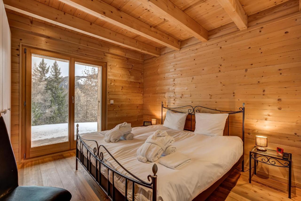 Chalet Flocon De Neige - Jacuzzi - Sauna La Tzoumaz Eksteriør bilde