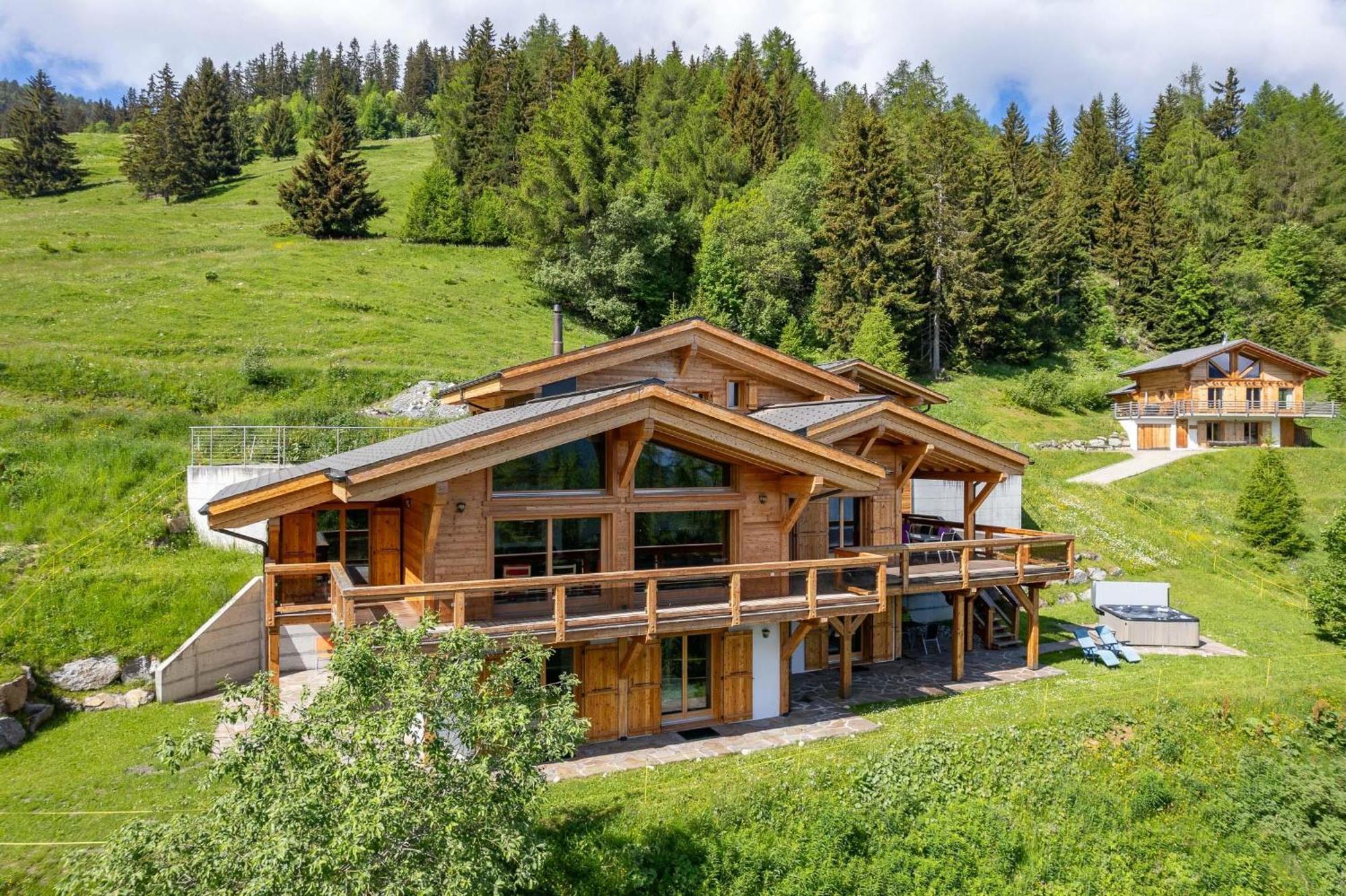 Chalet Flocon De Neige - Jacuzzi - Sauna La Tzoumaz Eksteriør bilde